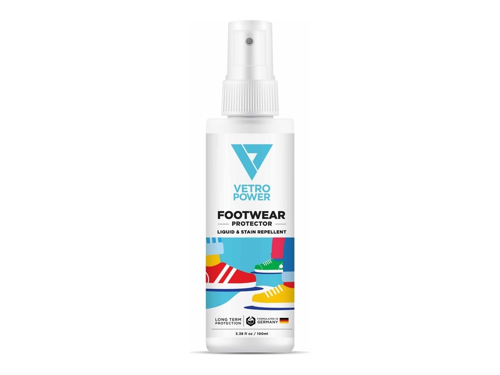 100 ml spray Vetro Power Footwear Protector 100 ml spray bottle, the retail size for shoe shops