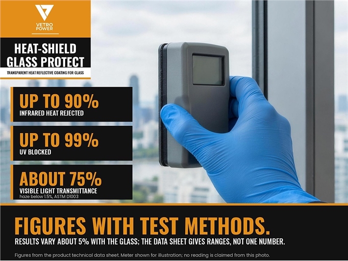 Vetro Power Heat-Shield Glass Protect figures with test methods